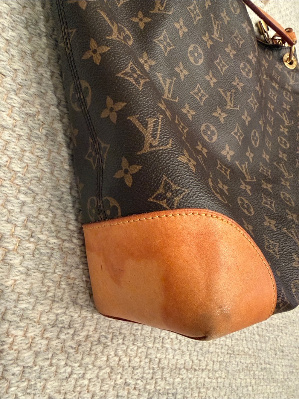 Louis Vuitton Berri MM MNG Monogram Canvas Shoulder Bag w Tan Leather Trim - Picture 16 of 16
